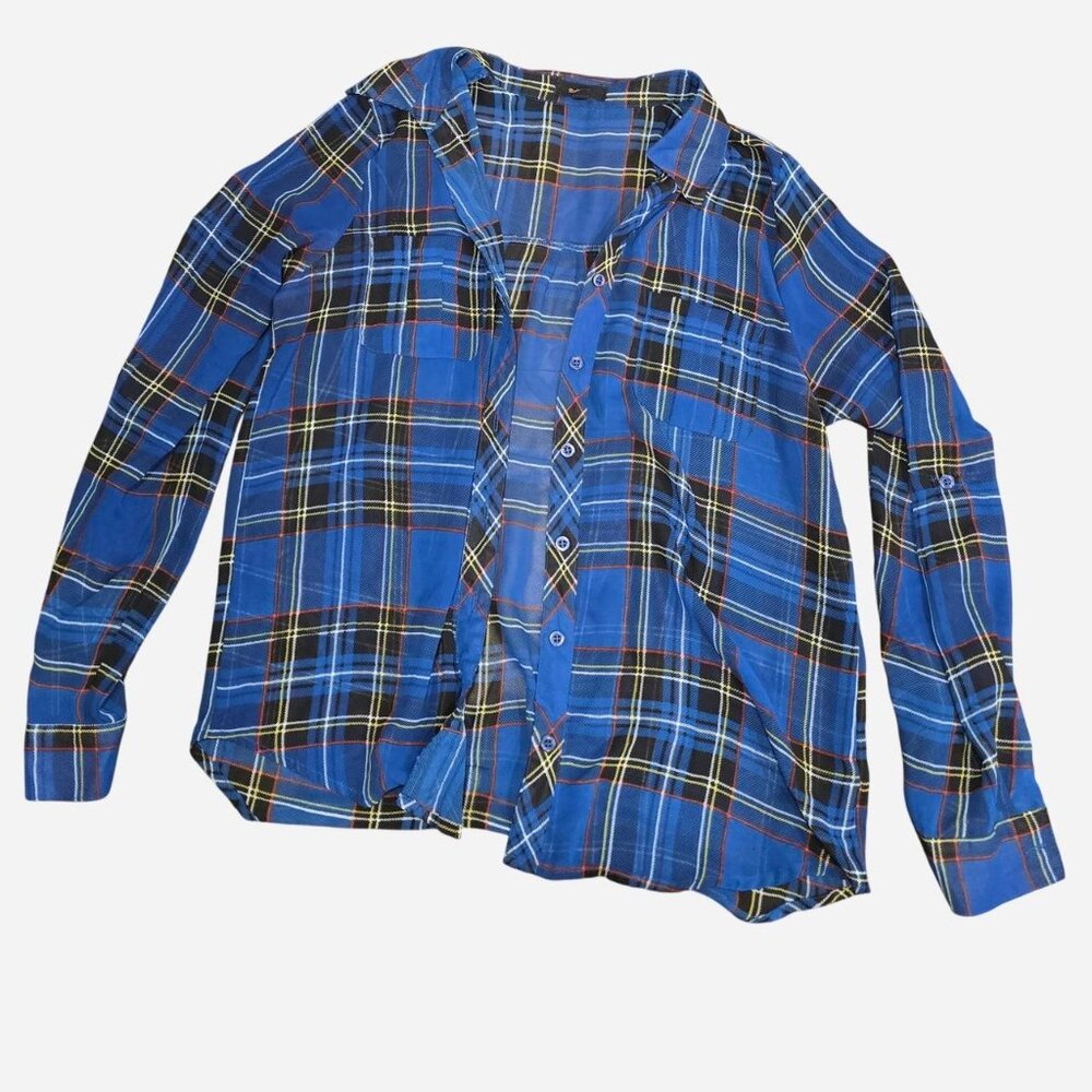 Women's Blue and Navy Shirt